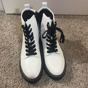 Never worn Madden Girl Combat Boots